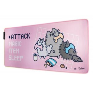 Alfombrilla ratón xxl pusheen con luz led