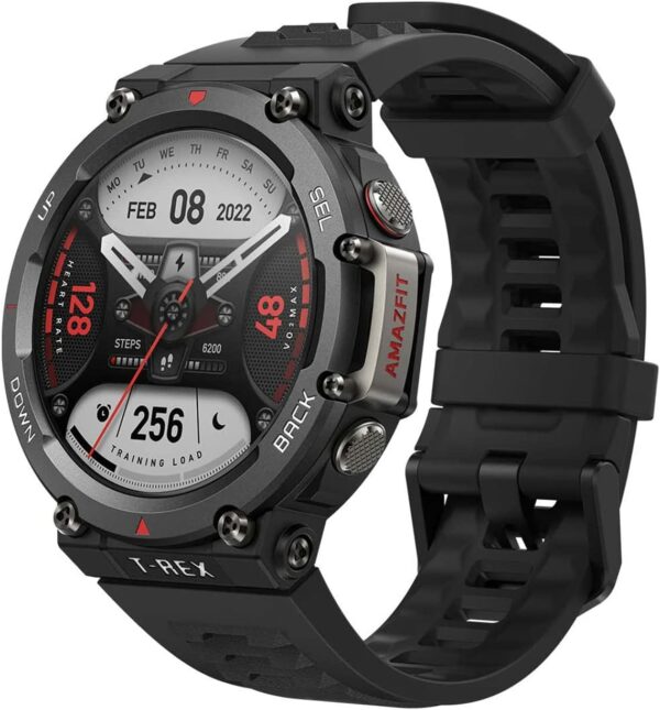 Pulsera reloj deportiva amazfit t - rex 2 ember black - smartwatch - amoled 1.39pulgadas - 10 atm - rugerizado