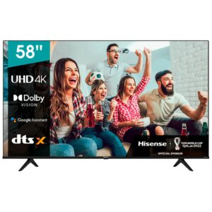 Tv hisense 58pulgadas led 4k uhd - 58a6bg - hdr10 - smart tv - dolby vision - 3 hdmi - usb 2.0 - dvb - t2 - t - c - s2 - s -