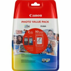 Multipack canon pg - 540l - cl - 541xl + papel fotografico