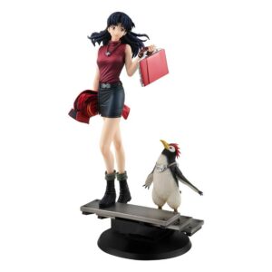 Figura megahouse evangelion rebuild of evangelion gals misato katsuragi & pen pen
