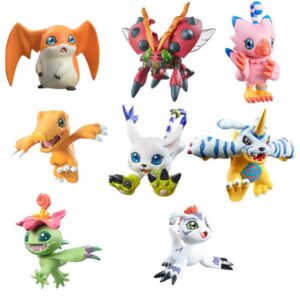 Pack 8 figuras megahouse digimon digicolle mix set no gift set