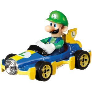 Figura mattel hot wheels mario kart - luigi