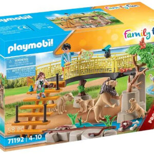 Playmobil leones con recinto exterior