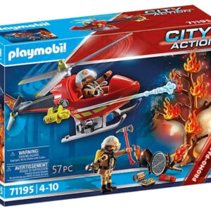 Playmobil helicoptero de bomberos