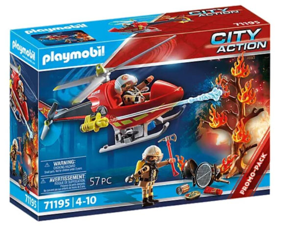 Playmobil helicoptero de bomberos