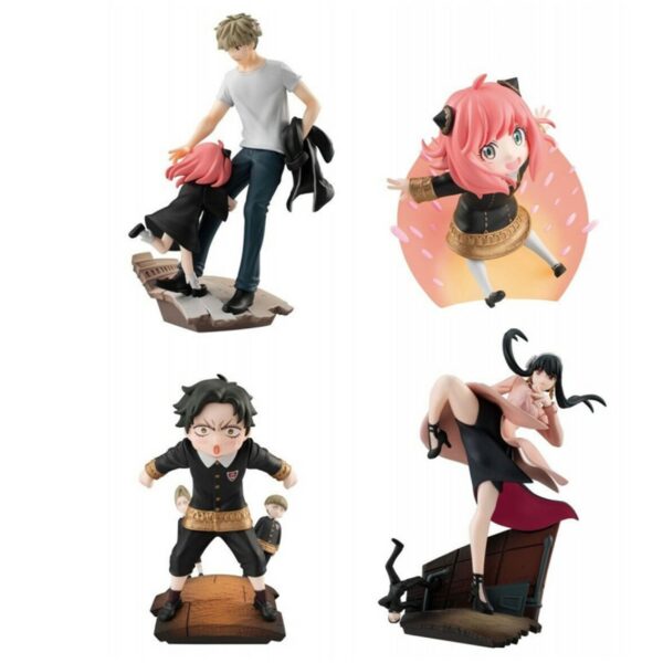 Surtido pack 4 figuras megahouse spy x family petitrama series vol 1