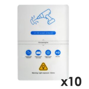 Lamina de fijacion qcharx hidrogel hd hibrida mediante ultravioleta pack 10 ud para qx1