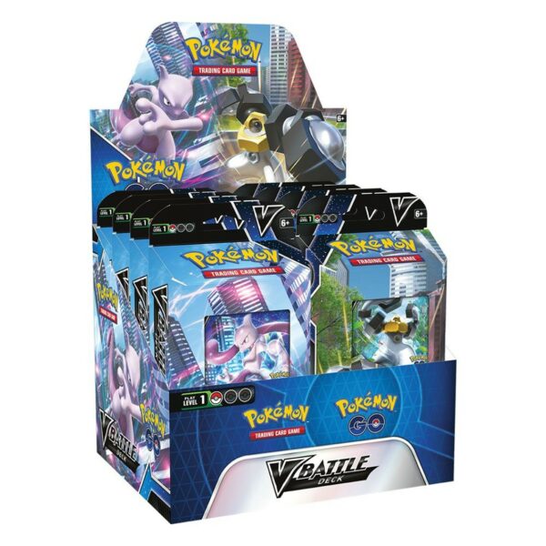 Juego de cartas pokemon tcg pokemon go baraja de combate mewtwo & melmetal 8 unidades inglés