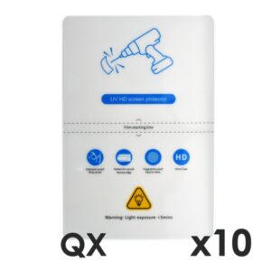 Lamina de fijacion qcharx altas prestaciones hidrogel hd qx hibrida mediante ultravioleta pack 10 ud par qx1