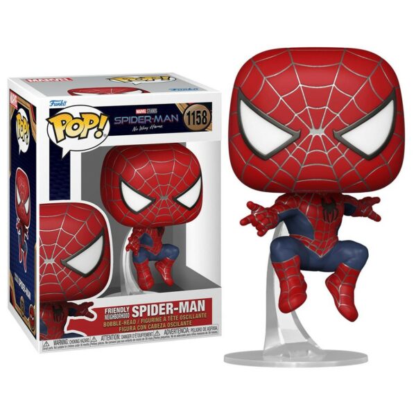 Funko pop marvel spiderman no way home spider - man friendly neighborhood 67607