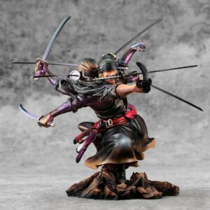 Figura megahouse one piece maximum portrait of pirate demon spirit kyuutou ryuu zoro espectacular edition