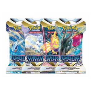 Juego de cartas pokemon tcg caja de sobres emblistados tempestad plateada 24 unidades español