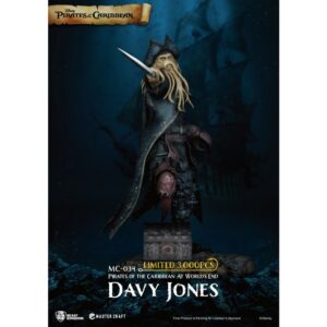 Figura beast kingdom master craft disney piratas del caribe en el fin del mundo davy jones