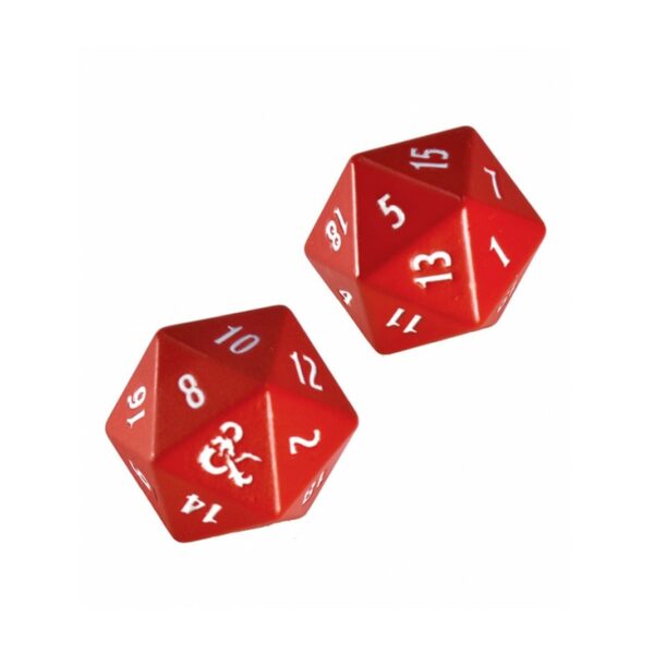 Set de dados d20 ultra pro dungeons & dragons heavy metal red and white