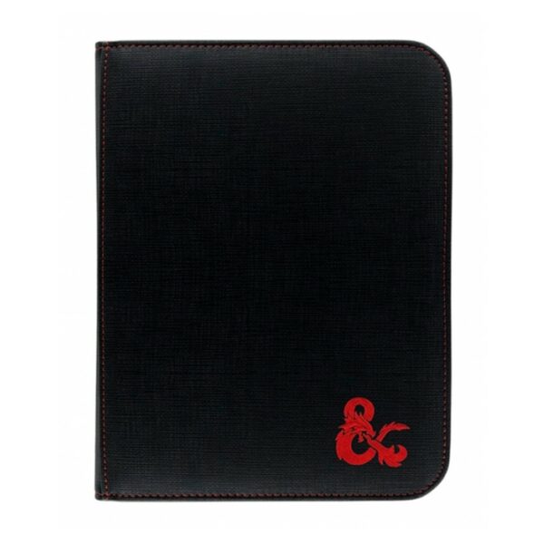 Carpeta con cremallera ultra pro 9 bolsillos negro