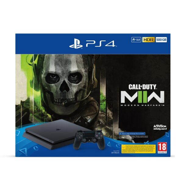Consola sony ps4 slim 500gb + call of duty modern warfare ii