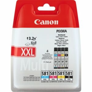 Cartucho tinta canon cli - 581xxl negro - cian - magenta - amarillo