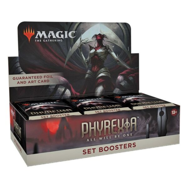 Caja de cartas wizards of the coast magic the gathering phyrexia all will be onesobres de edición 30 unidades inglés