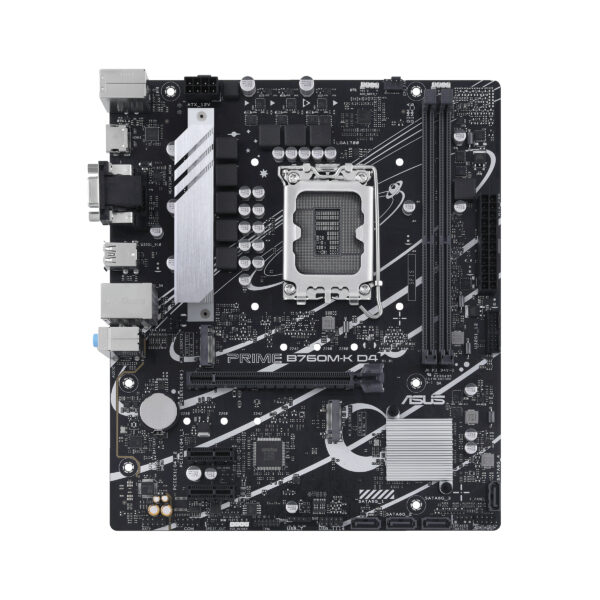 Placa base asus intel prime b760m - k d4 socket 1700 ddr4 x2 3200mhz max 64gb d - sub hdmi matx