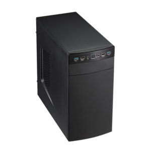 Caja ordenador semitorre micro atx ph2003oemb oem 2 x usb 3.0 + 2 x usb 2.0 (sin fuente) negro