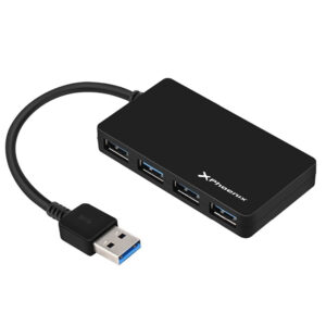 Hub usb phoenix 4 puertos - usb 3.0 - negro