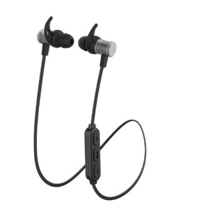 Auriculares bluetooth deportivos phoenix con cabezales magneticos y manos libres con acabado metalico