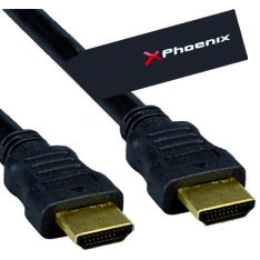 Cable hdmi phoenix 1.4 tv - monitor macho macho 1m negro