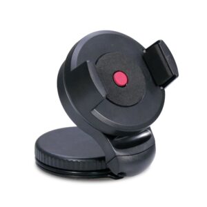 Soporte de coche para movil phoenix plegable con boton de cierre rapido para telefono - smartphone - pda - gps - psp - iphone - mp3 - mp4 hasta 5.7pulgadas apertura de 5cm a 8cm rotacion 360º negro
