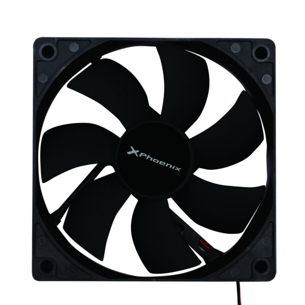 Ventilador auxiliar phoenix phcoolerfan12 12cm - 3 a 4 pines - 1200rpm - silencioso - color negro