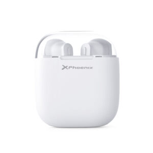 Auriculares ear pods inalámbricos con estuche de carga blancos