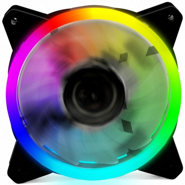 Ventilador ordenador gaming phoenix led gaming 120mm rgb (argb) - 1200 rpm - doble anillo led