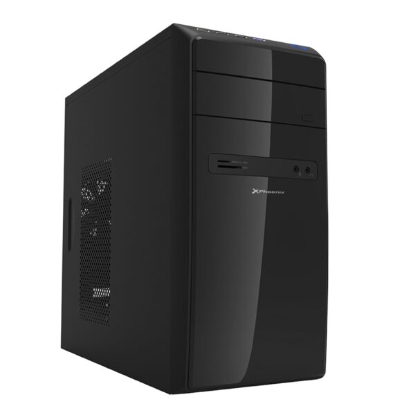 Caja ordenador sobremesa phoenix micro atx - itx - 2 usb 3.0 - 2 usb 2.0 - lector tarjetas - audio - negra