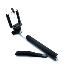 Lanza - brazo - palo - baston - phoenix extensible para selfie autorretrato de mano extensible universal compatible con smartphones android iphone camara deportiva gopro de color negro