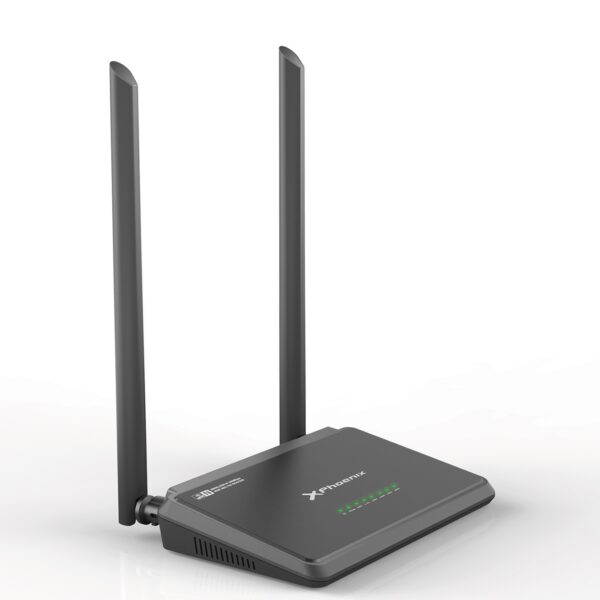 Router inalambrico switch punto de acceso repetidor - wifi n - g - b 300mbps - phoenix phw - routern300 - 4 puertos 10 - 100 - maxima seguridad - negro