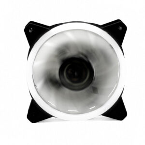 Ventilador ordenador doble led blanco phoenix 12cm - 3 a 4 pines - 1200rpm - silencioso - color blanco