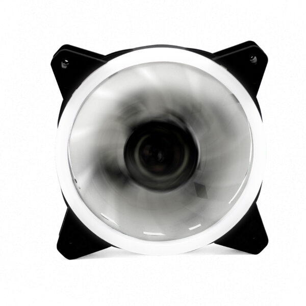 Ventilador ordenador doble led blanco phoenix 12cm - 3 a 4 pines - 1200rpm - silencioso - color blanco