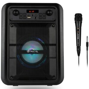 Altavoz portatil ngs roller lingo black 20w - 5pulgadas - bluetooth - usb - aux - microfono - negro a