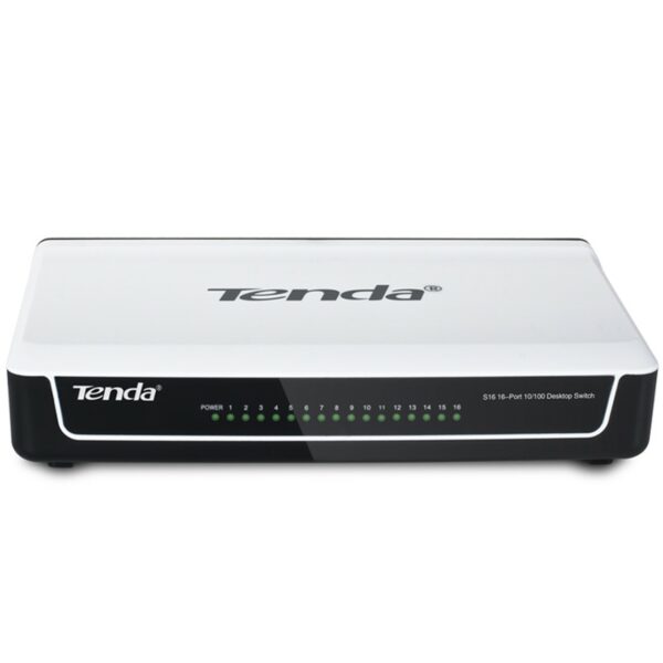 Switch 16 puertos 10 - 100 tenda blanco