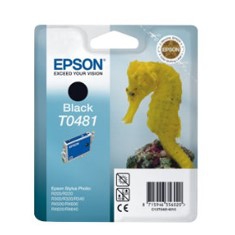Cartucho tinta epson t0481 negra 13ml stylus photo r200 - 220 - 300 - 320 - rx500 - rx600 - 620 - 640n - caballito de mar