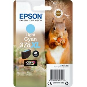 Cartucho tinta epson c13t37954010 singlepack light cyan 378xl claria photo hd ink ardilla