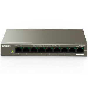 Switch 9 puertos (8 puertos poe) 10 - 100 tenda